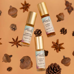 Small-batch perfume roller packaging and branding
