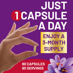 USA-made saffron supplement packaging with global ingredient sourcing