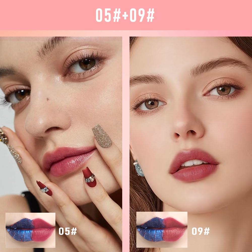 KXmzeG Lip Stain Application Steps showcases easy layering for deeper intensity