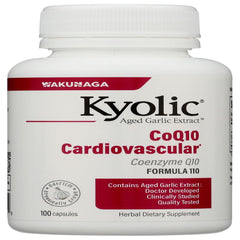 Kyolic Aged Garlic Extract Formula 110 with CoQ10, 100 capsules