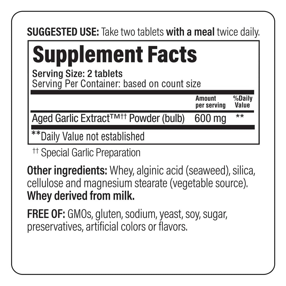 Kyolic Formula 100 Original Cardiovascular – 200 tablets bottle