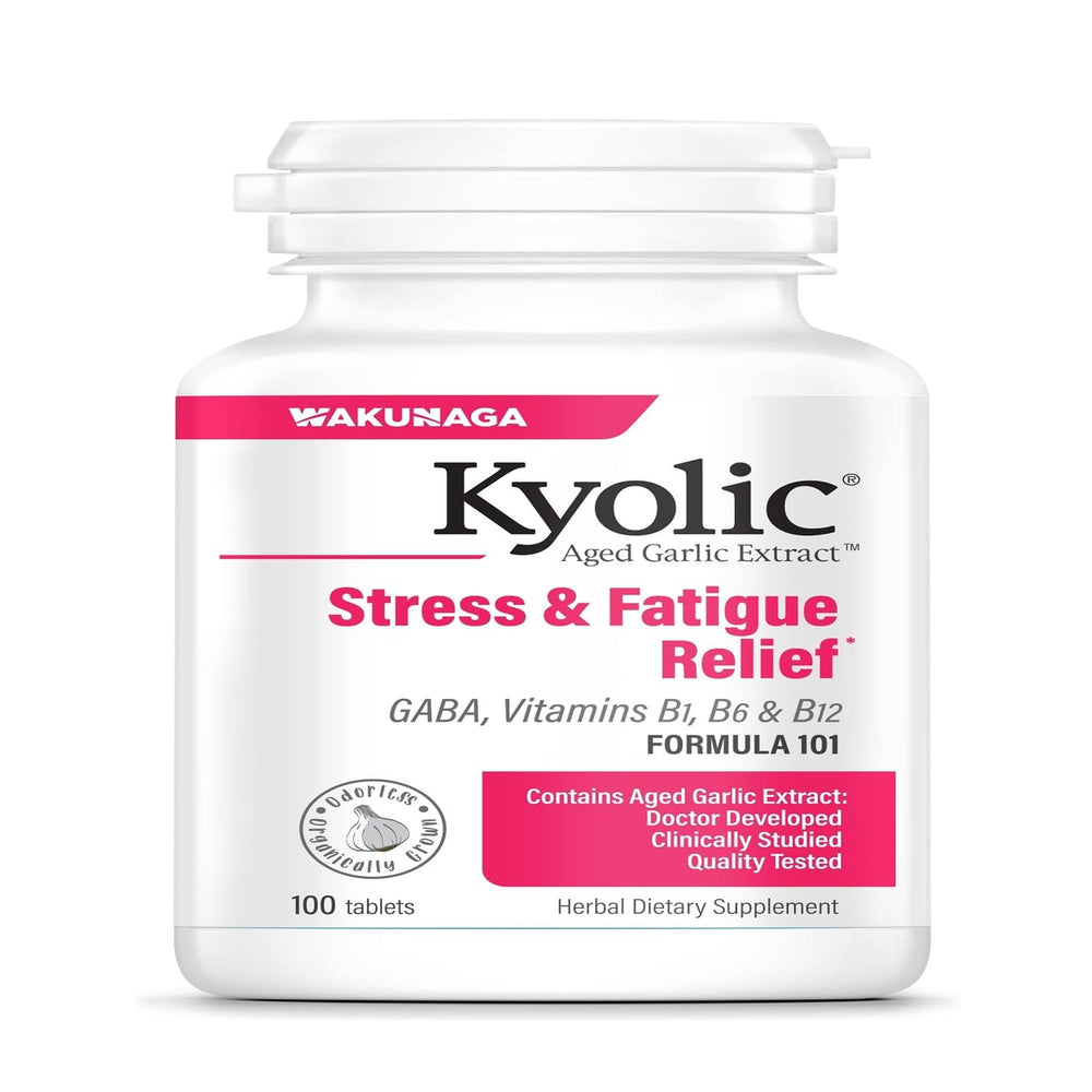 Kyolic Aged Garlic Extract Formula 101 bottle and packaging