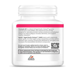 Ingredients: aged garlic extract with GABA and B vitamins