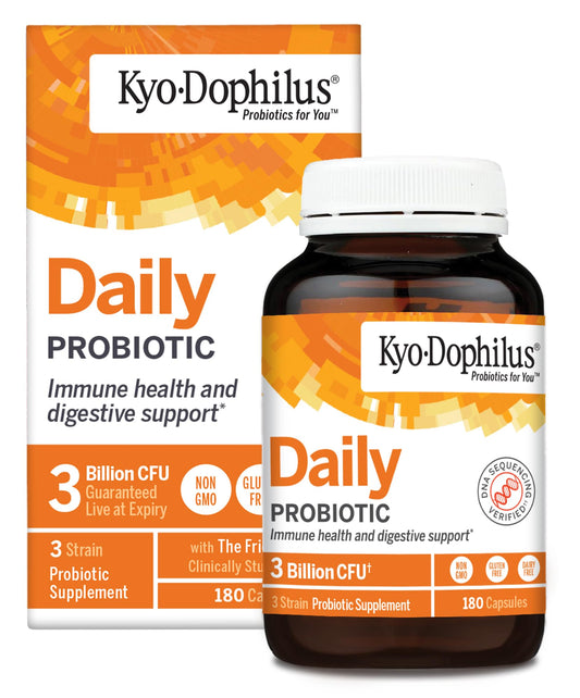Kyolic Kyo-Dophilus daily probiotic bottle label