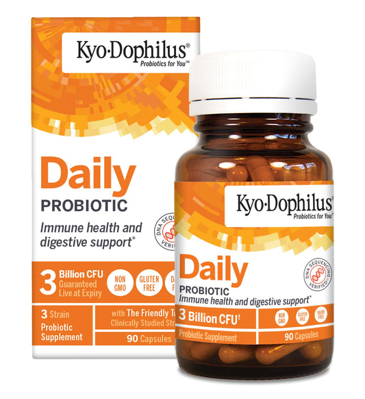 Kyolic Kyo-Dophilus daily probiotic bottle