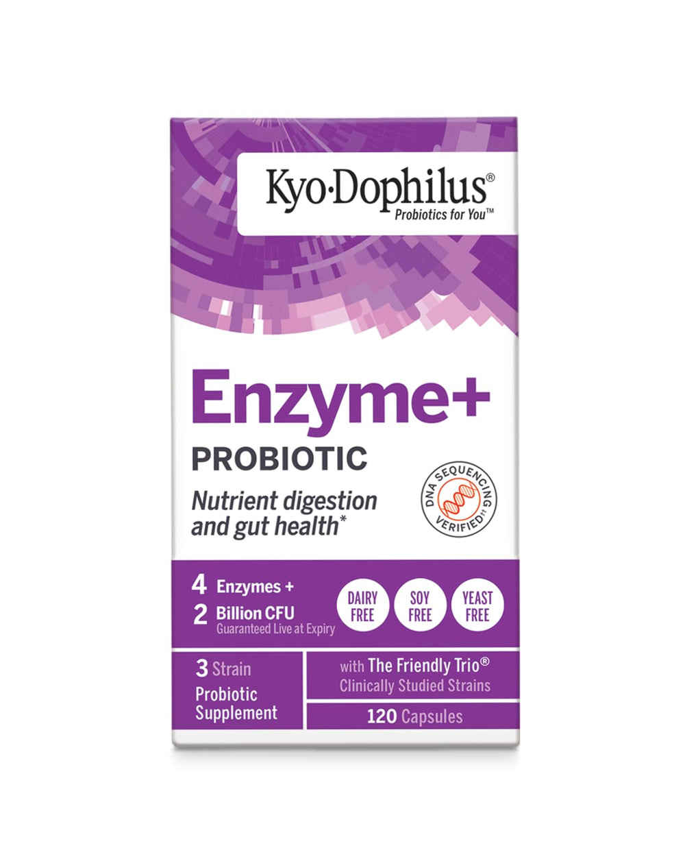 Probiotic and enzymes blend concept illustration