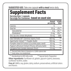 Prosta-Logic bottle with dosage instructions