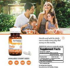 Dairy-free, non-GMO probiotic supplement with no refrigeration required