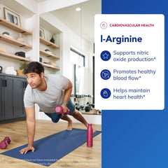 Close-up image of L-Arginine capsules