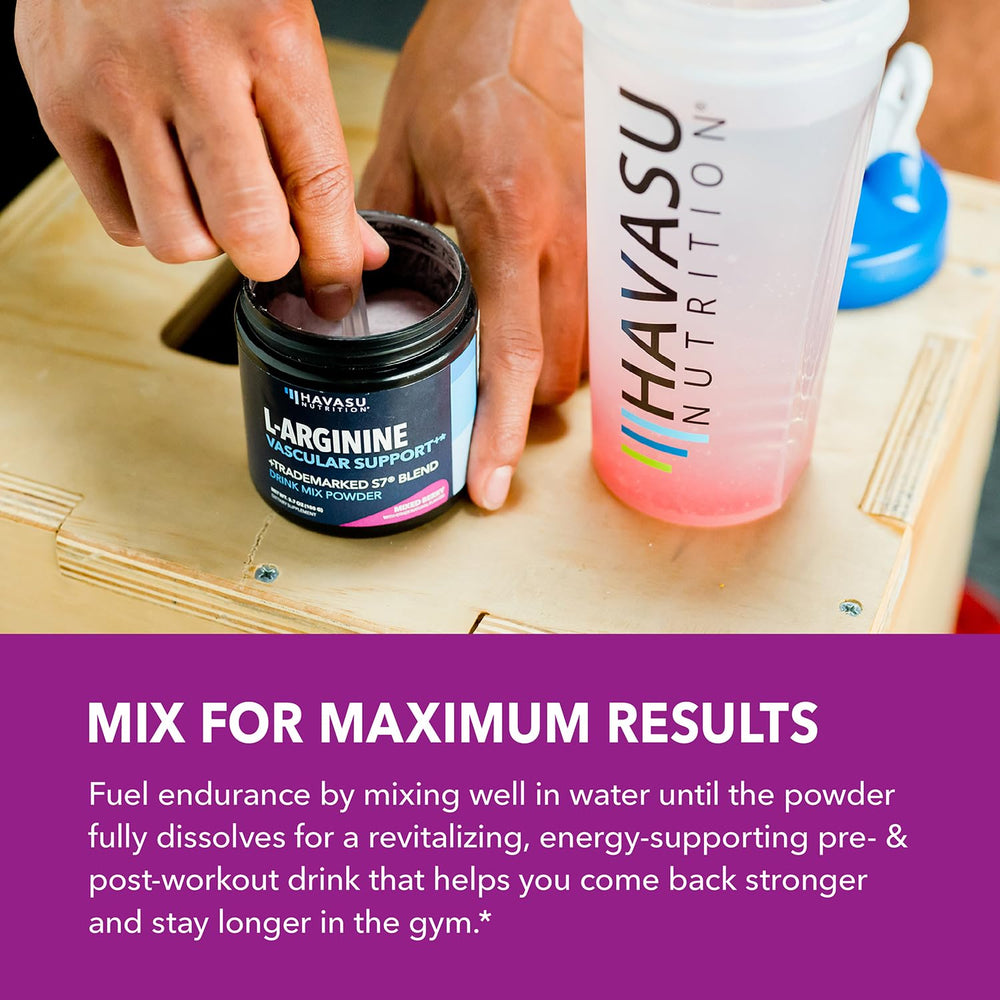 Endurance support infographic for L-Arginine Powder