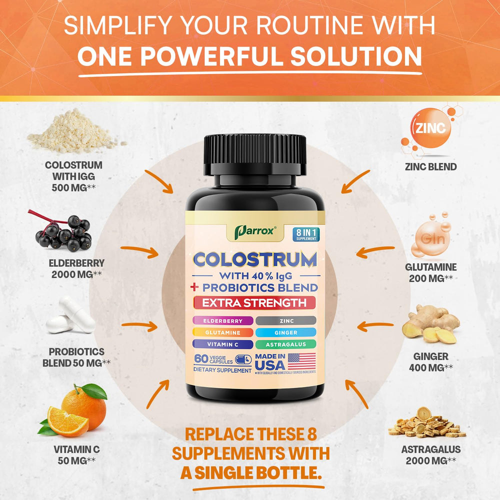 L-Glutamine balance with colostrum supplement