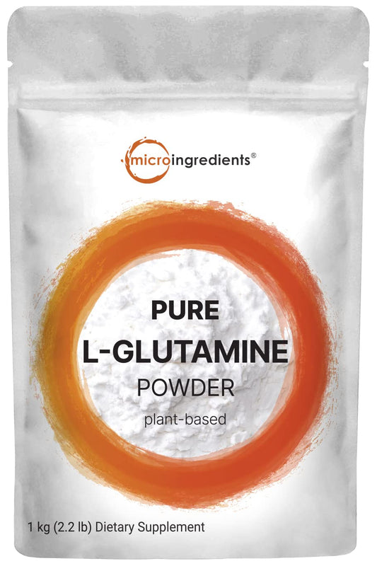 L Glutamine Powder Gut Health 1kg unflavored vegan-friendly
