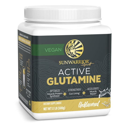 L-Glutamine powder container with unflavored flavor, 100 servings