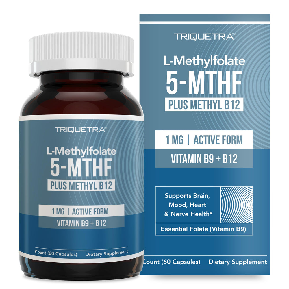 L-Methyl Folate 1000 mcg + Methyl B12 Cofactor bottle label