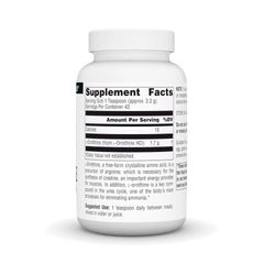 Close-up of L-Ornithine free-form powder