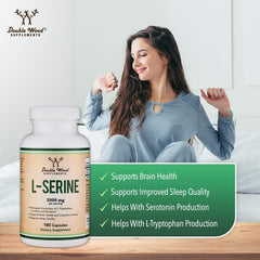 Close-up of L-Serine ingredients panel