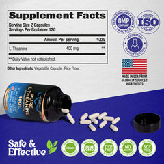 L-Theanine 400 mg vegan capsules