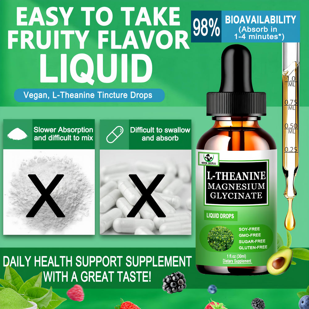 Plant-based, non-GMO L-Theanine Drops