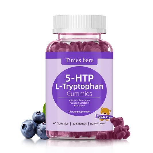 Front view of L-Tryptophan Gummies Berry flavor bottle