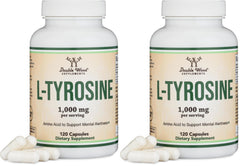 L-Tyrosine 1000mg per serving and 120 vegetarian capsules