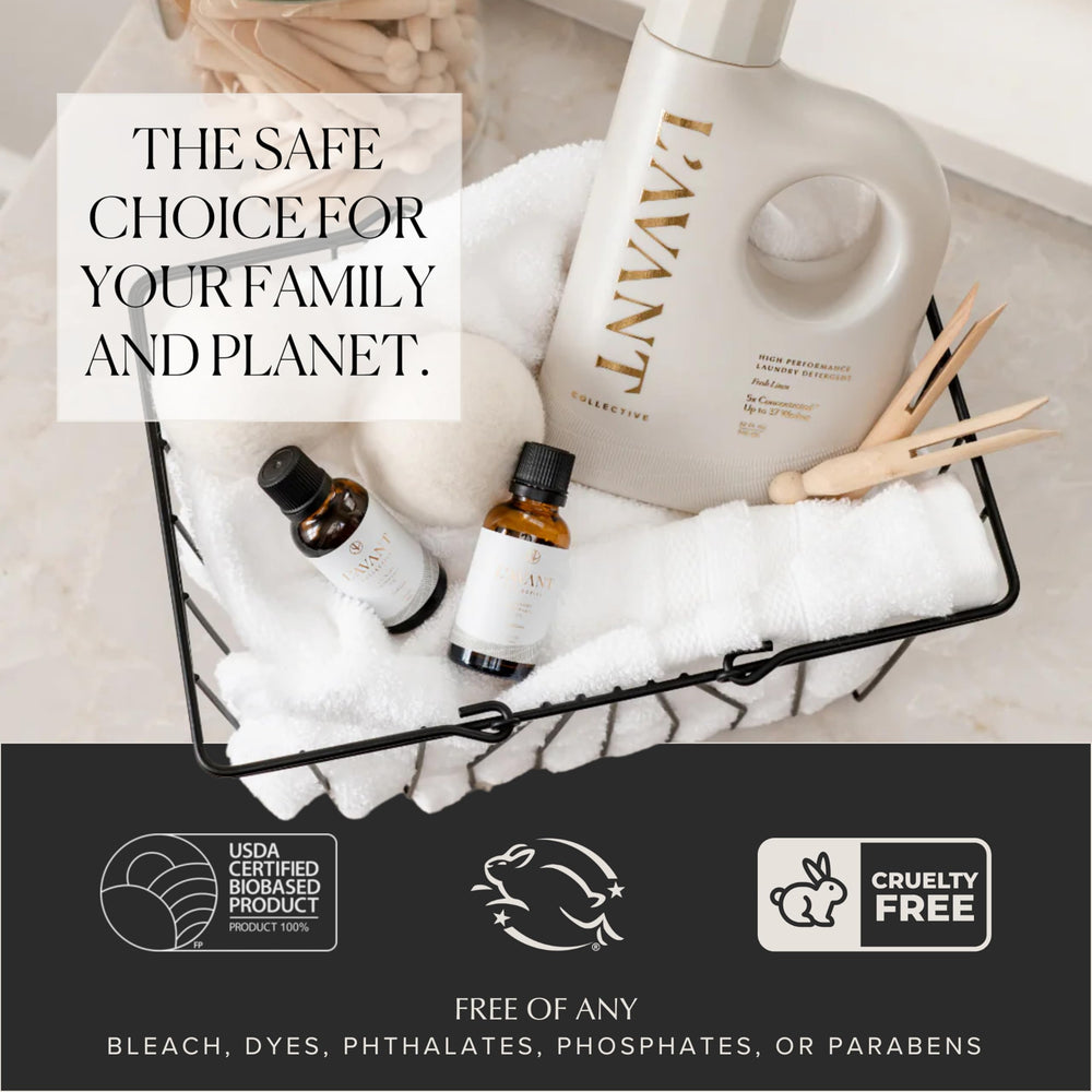 Blend of lavender, geranium, ylang-ylang, and bamboo essential oils