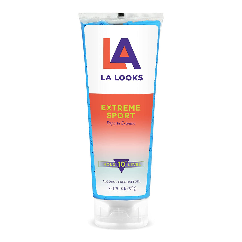 L.A. Looks Absolute Sport Gel front view; strong 8 oz tube for high hold styling