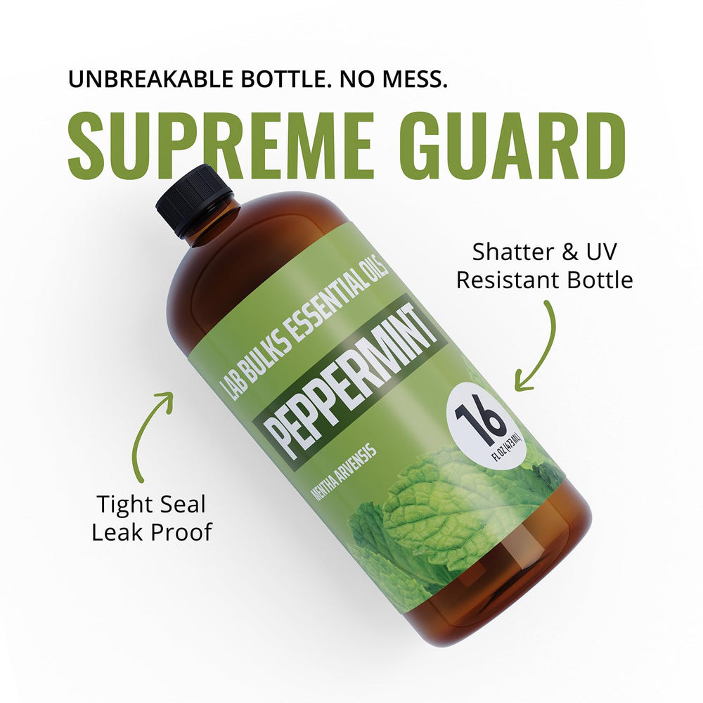 Peppermint essential oil for headache relief and refreshing scent
