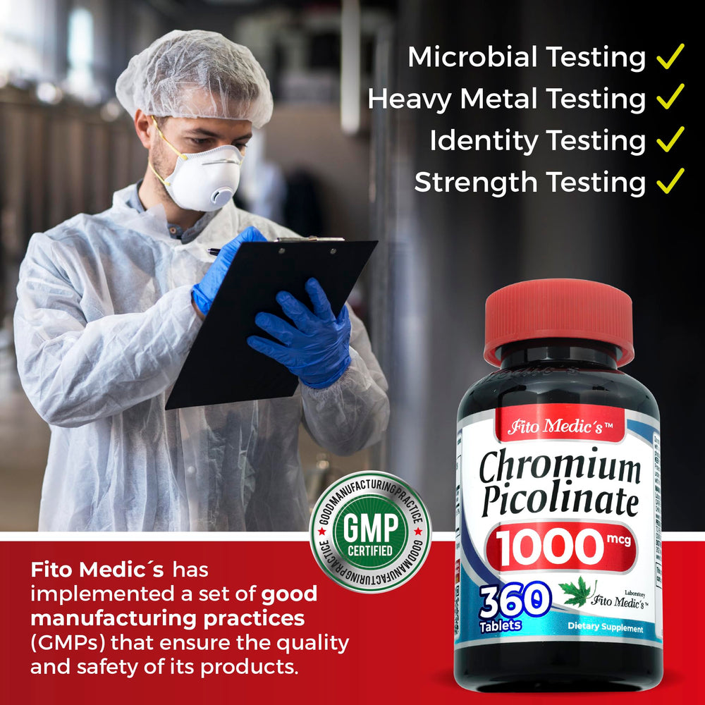 Two-bottle pack of Chromium Picolinate 1000mcg supplement