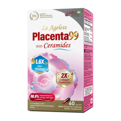 Bottle of LABO Nutrition Le Ageless Placenta 99 with Ceramides