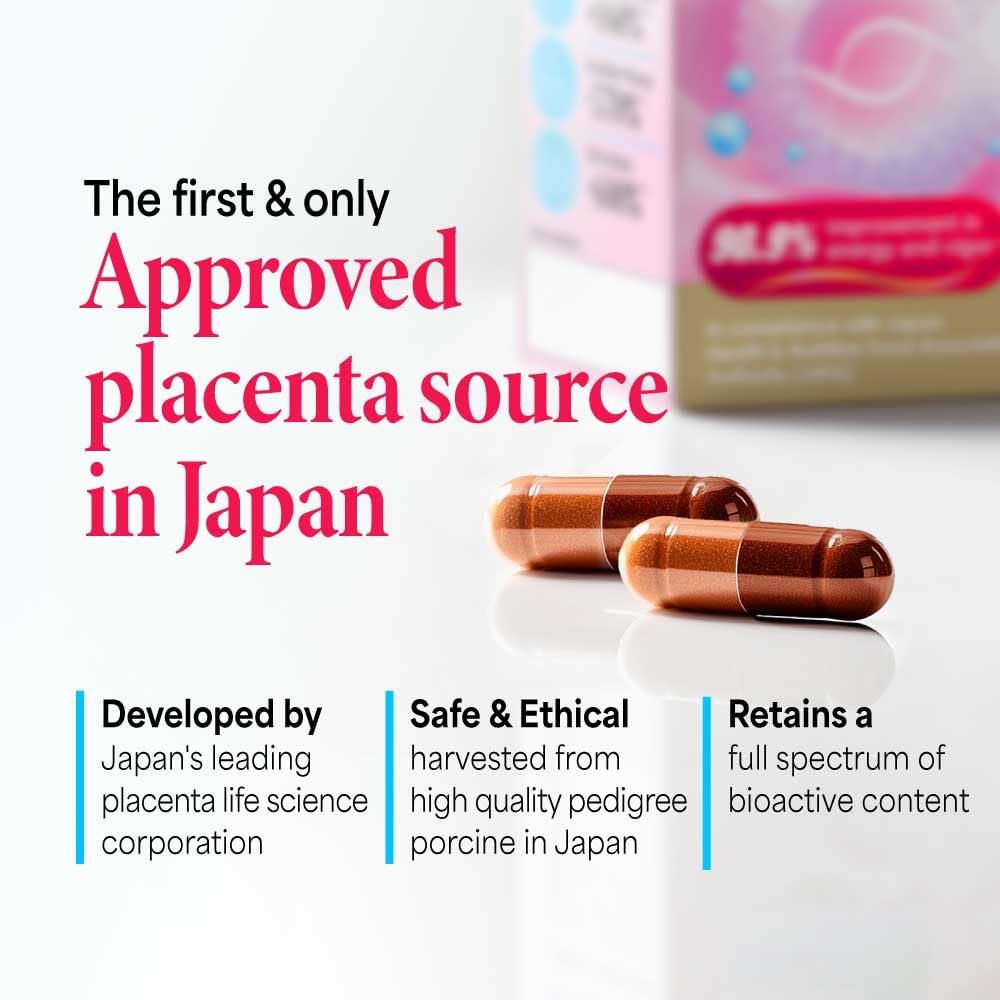 Porcine placenta extract source information graphic