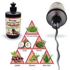 LABS INCREDIBLE La Caballada color-safe formula protects treated hair.