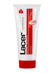 Tube of Lacer Dental Pasta 200 ml toothpaste on white background