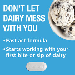 Lactaid Fast Act travel pack demonstrates discreet on-the-go lactose support during meals