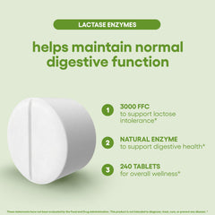 Third-party tested lactase supplement safety seal