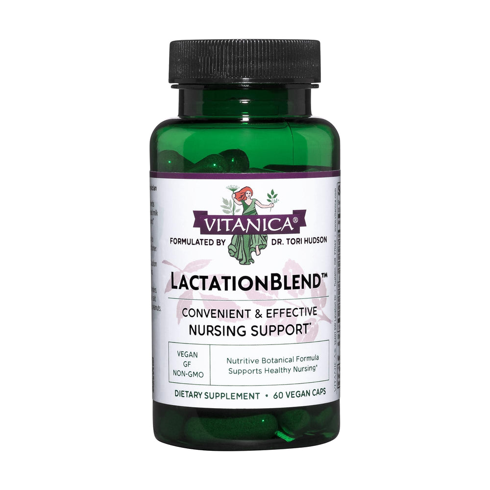 Vitanica LactationBlend bottle and capsules