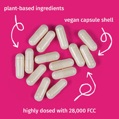 Ingredients: lactase enzyme and organic potato starch