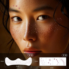 LADDYFOX festival-ready glitter patches offer a safe, cruelty-free sparkle accessory.