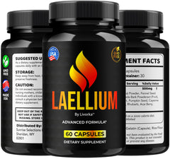 Laellium Pro Pills 5 Pack packaging with 300 capsules