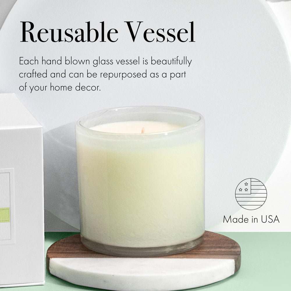 LAFCO New York logo with Celery Thyme candle