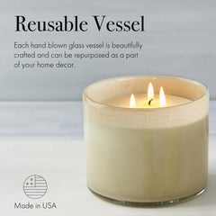 Reusable hand-blown glass vessel from LAFCO New York.