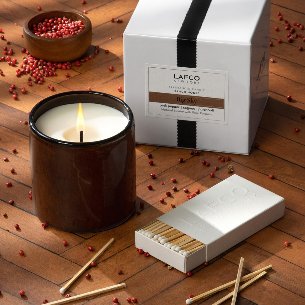 LAFCO logo and labeling emphasize USA-made craftsmanship and refined scent storytelling.