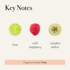Paloma Melon fragrance profile with melon and rosemary notes for a refreshing scent.