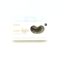 Laflare 3D mink lashes K31 closeup, natural and lightweight.