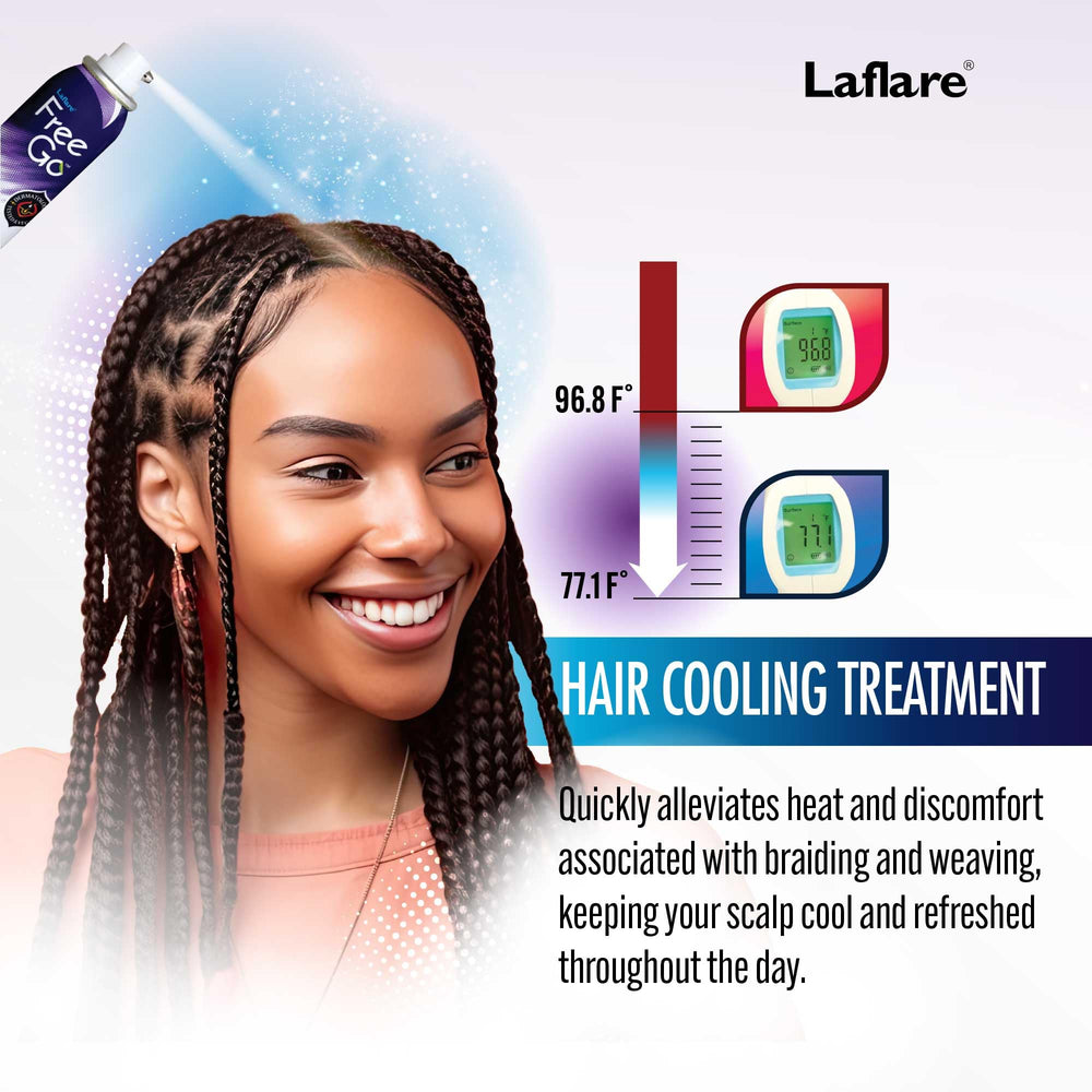 Laflare anti-itch elixir calms an itchy scalp with scalp-safe ingredients.