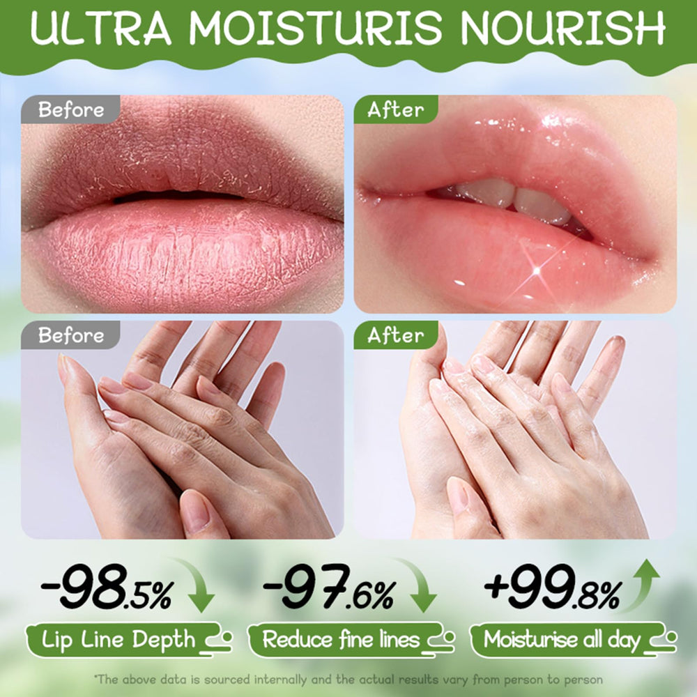 LAIKME lip balm closeup emphasizes avocado and vitamin nourishment.