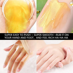Laikme turmeric extracts moisturizing action on rough hands.