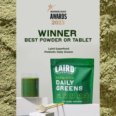 Laird Daily Greens powder packaging on white background