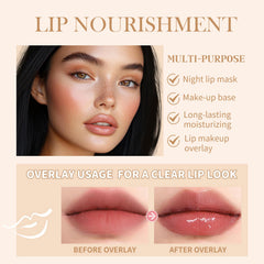 Lakerain lip glossy butter swatch reveals natural shine and hydration.
