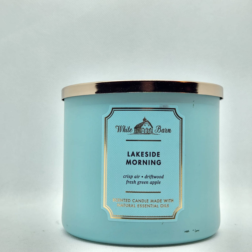 Lakeside Morning 3-Wick Candle by Bath & Body Works White Barn – 14.5 oz