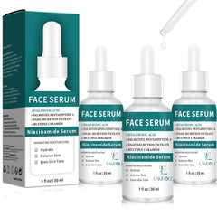 LAKIBOLE 3-pack Niacinamide Serum bottle front for balanced hydration.